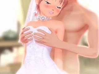pengantin anime Innocent jari ke orgasme