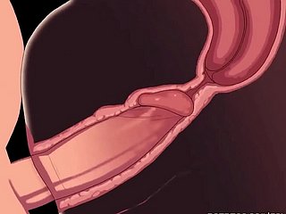 Hentai unzensierte Animation - heiße Blondine hat einen großen Orgasmus mit Krämpfen