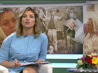 Seksowny host w węgierskim telewizji