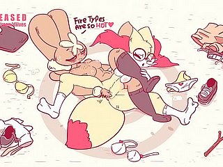 Pokemon Lopunny Dominating Braixen beside Wrestling  by Diives