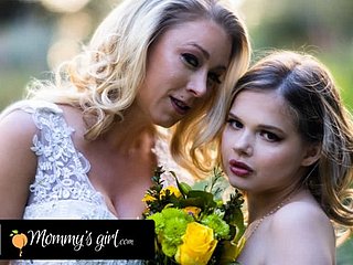 Mommy 's Inclusive -Bridesmaid Katie Morgan은 그녀의 결혼식 전에 그녀의 의붓 딸 Coco Lovelock을 강하게 강타합니다.