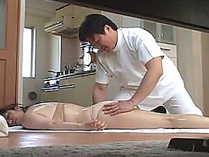 Cock-Hungry Asian MILF Gets Massaged with an increment of Able-bodied Fucked Firm