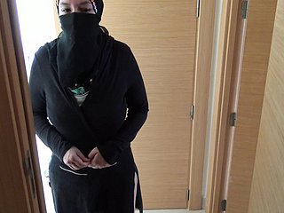 British Pervert Fucks His Grown up Egyptian Gal Nearby Hijab
