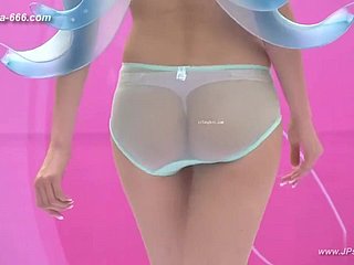 Chinese Model Connected with Handsome Undergarments Enactment