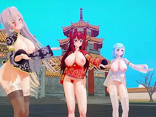 MMD take counsel with youtubers chinese revolutionary year [KKVMD] (by 熊野ひろ)